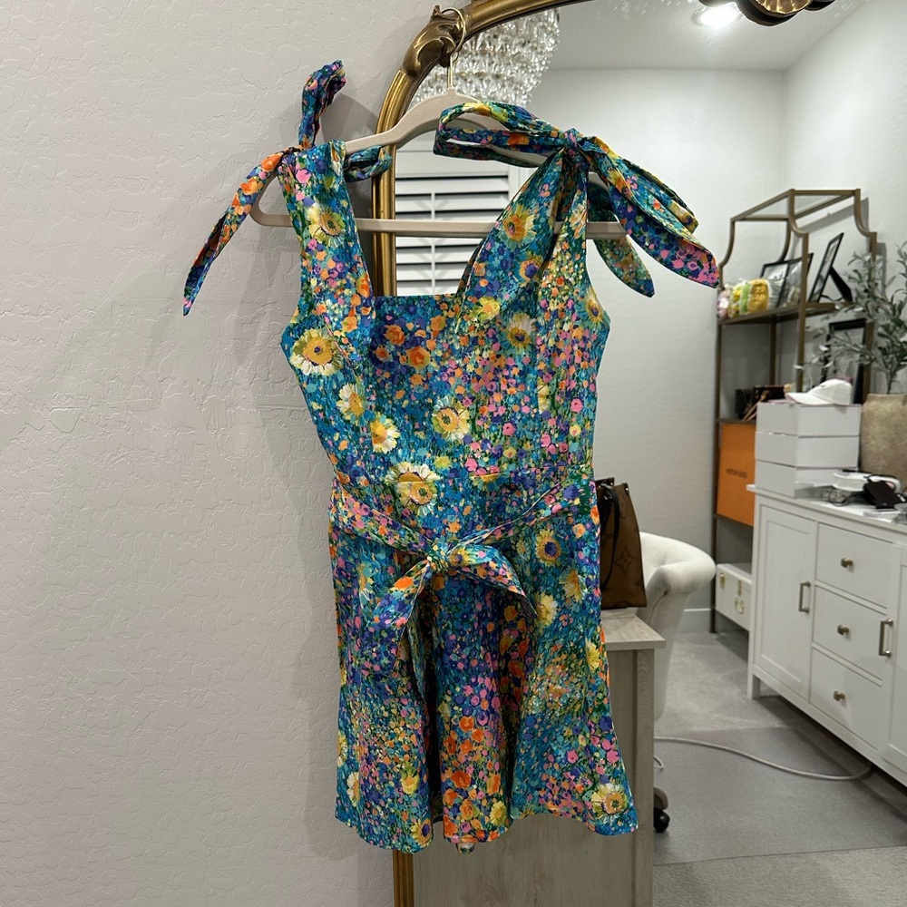 Show Me Your MuMu Colorful Floral Mini Dress